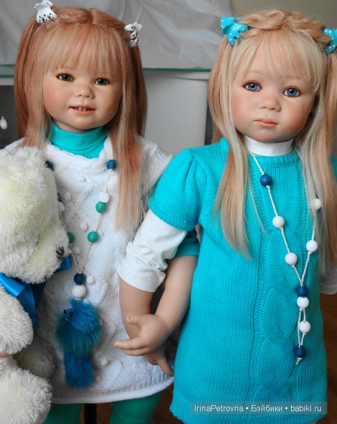 Бирюзовое настроение. Линхен и Гретхен от Annette Himstedt (Linchen, Gretchen)