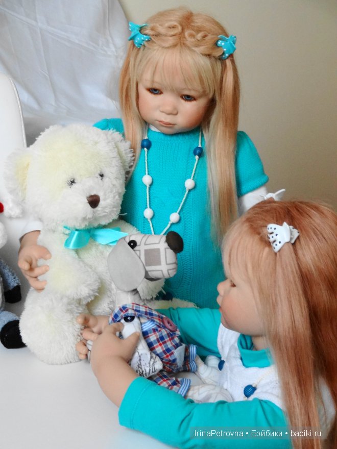 Бирюзовое настроение. Линхен и Гретхен от Annette Himstedt (Linchen, Gretchen)