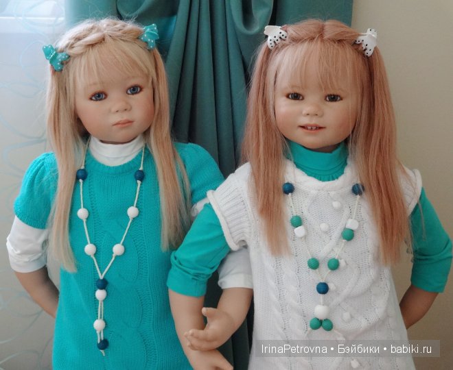 Бирюзовое настроение. Линхен и Гретхен от Annette Himstedt (Linchen, Gretchen)