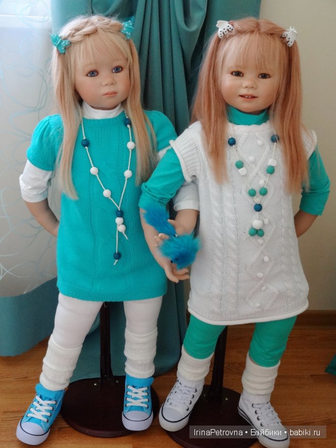 Бирюзовое настроение. Линхен и Гретхен от Annette Himstedt (Linchen, Gretchen)