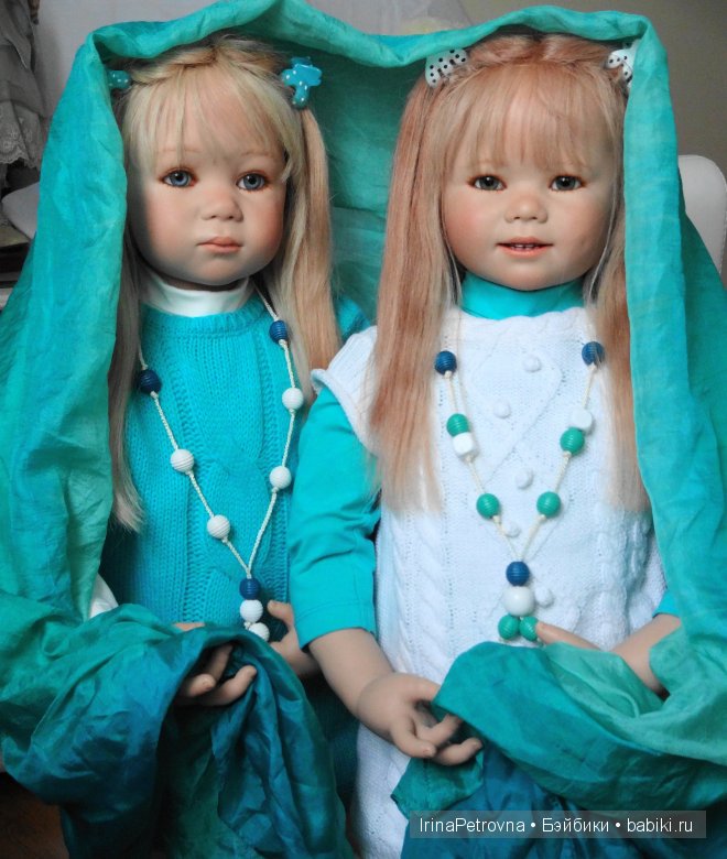 Бирюзовое настроение. Линхен и Гретхен от Annette Himstedt (Linchen, Gretchen)