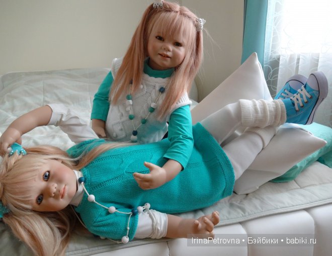 Бирюзовое настроение. Линхен и Гретхен от Annette Himstedt (Linchen, Gretchen)