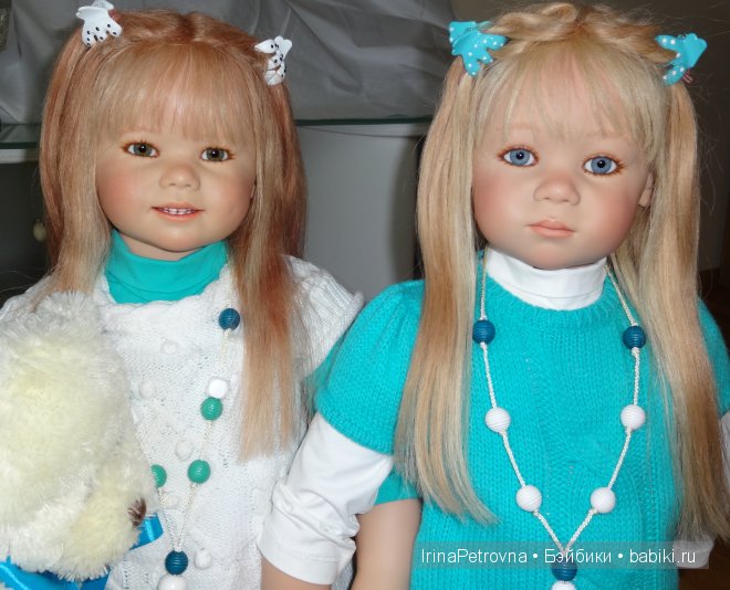 Бирюзовое настроение. Линхен и Гретхен от Annette Himstedt (Linchen, Gretchen)