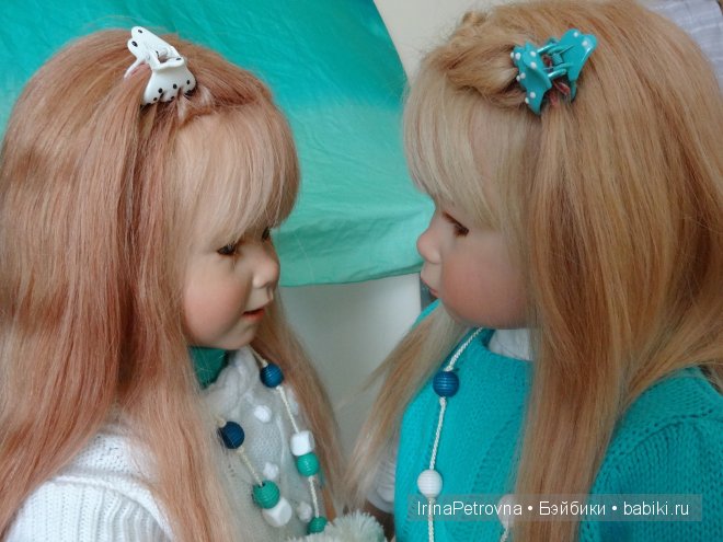 Бирюзовое настроение. Линхен и Гретхен от Annette Himstedt (Linchen, Gretchen)