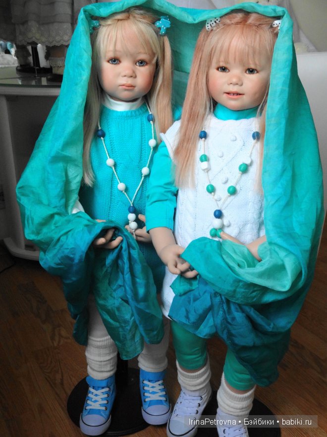 Бирюзовое настроение. Линхен и Гретхен от Annette Himstedt (Linchen, Gretchen)