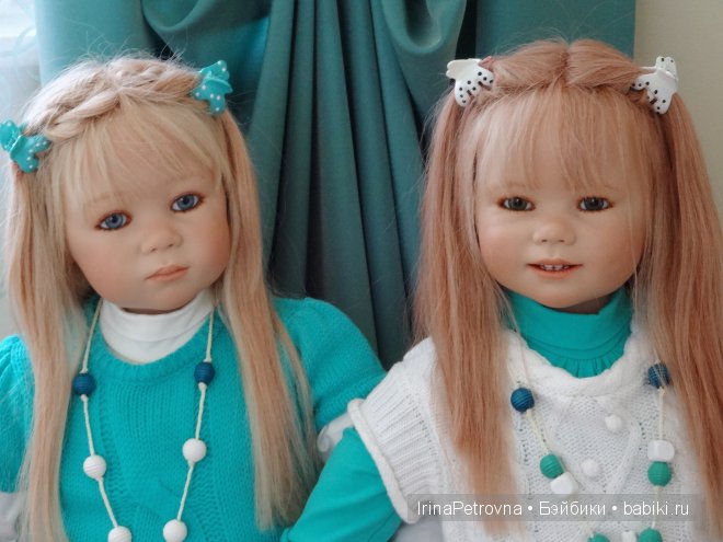 Бирюзовое настроение. Линхен и Гретхен от Annette Himstedt (Linchen, Gretchen)