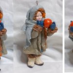Ватная Игрушка.  Девочка с апельсинкой.