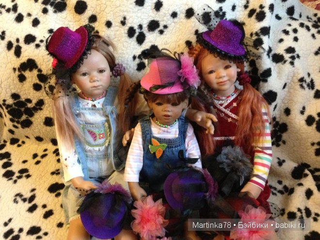 Счастливы вместе! Ива, Ленка и Мунира от Annette Himstedt