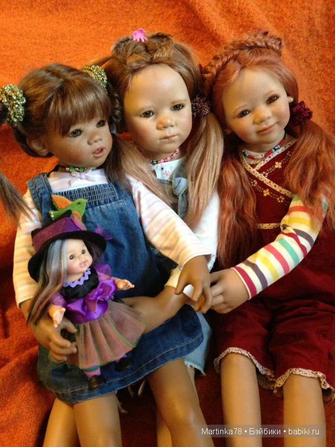 Счастливы вместе! Ива, Ленка и Мунира от Annette Himstedt