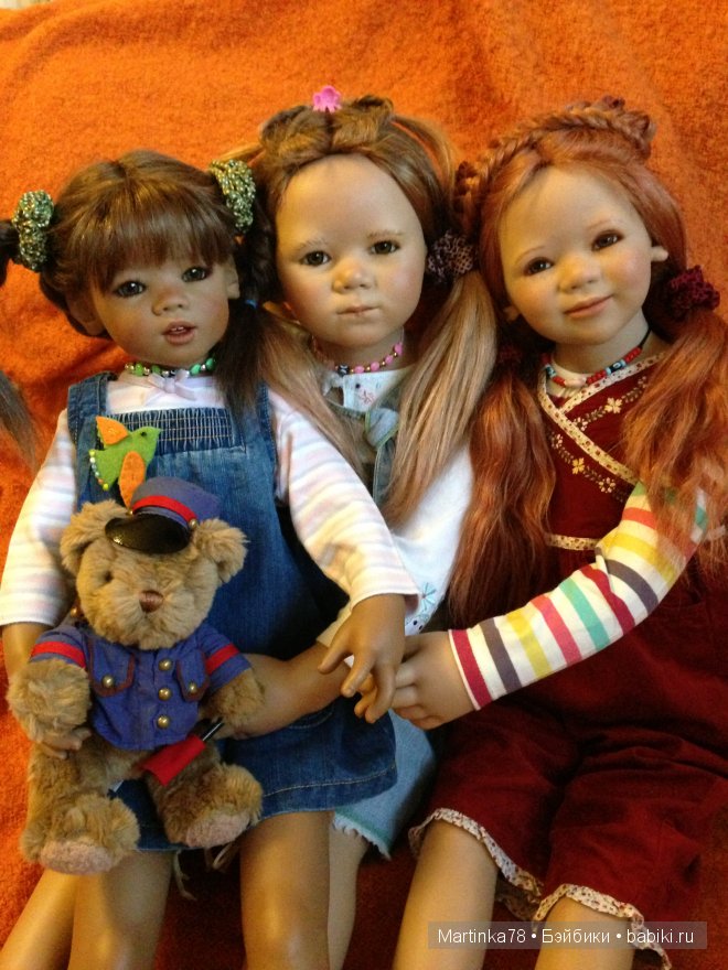 Счастливы вместе! Ива, Ленка и Мунира от Annette Himstedt