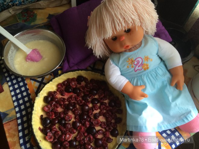 Вишневый пирог "Улыбка Барбарика" - рецепт с пошаговыми фото