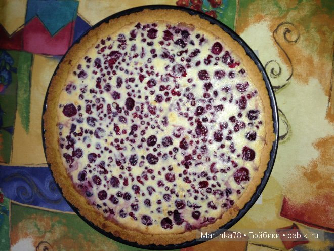 Вишневый пирог "Улыбка Барбарика" - рецепт с пошаговыми фото