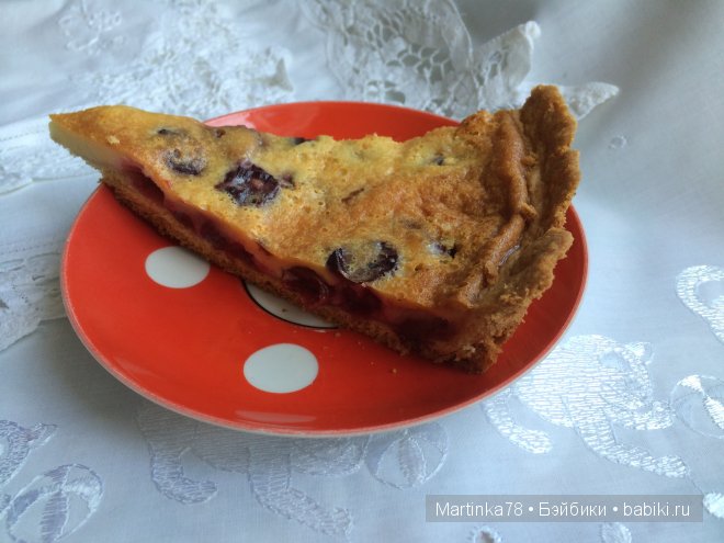 Вишневый пирог "Улыбка Барбарика" - рецепт с пошаговыми фото