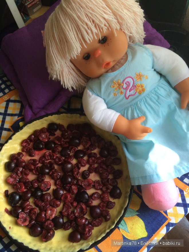 Вишневый пирог "Улыбка Барбарика" - рецепт с пошаговыми фото