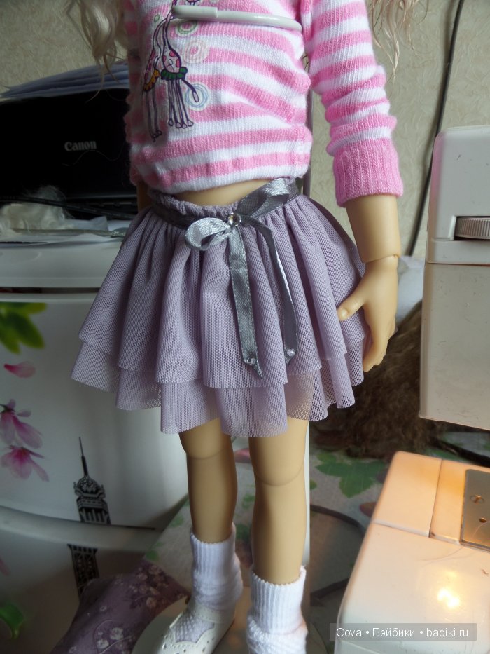 Простой МК-юбочка — Одежда и обувь для кукол своими руками: фото
