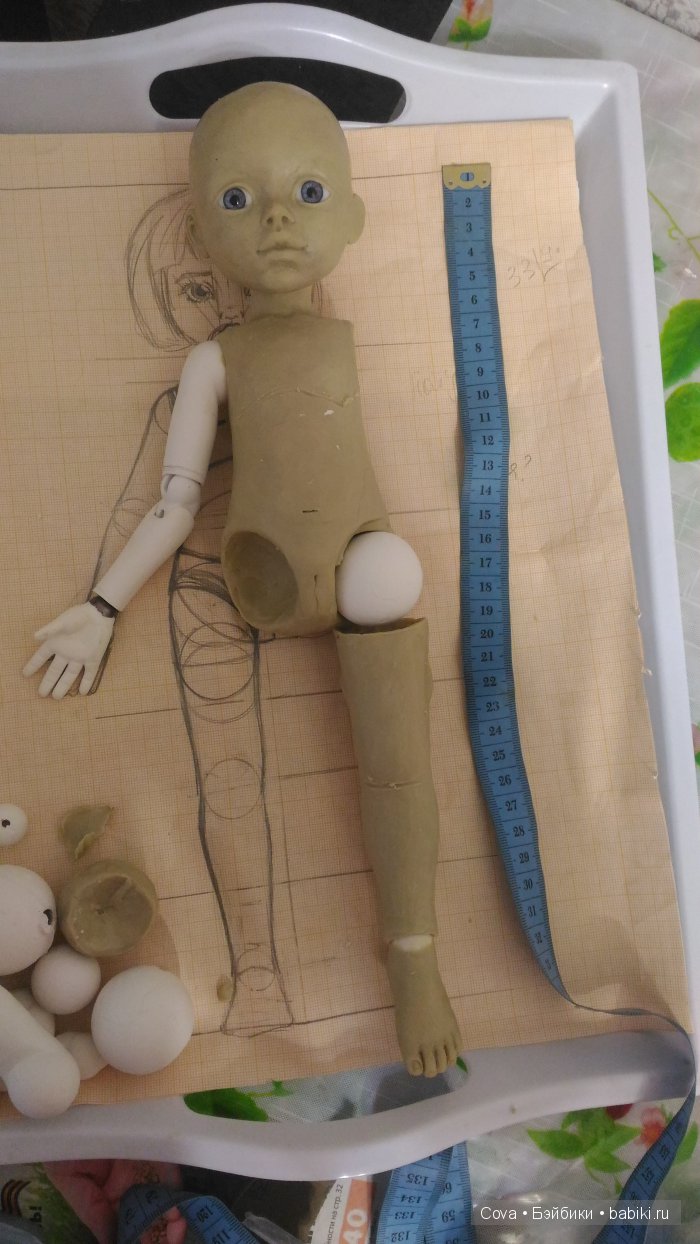 Работа над новой шарнирной куклой, 1 часть. Машуля, формирование концепции | Бэйбики Работа над новой шарнирной куклой, 1 часть. Машуля, формирование концепции (фото 4)