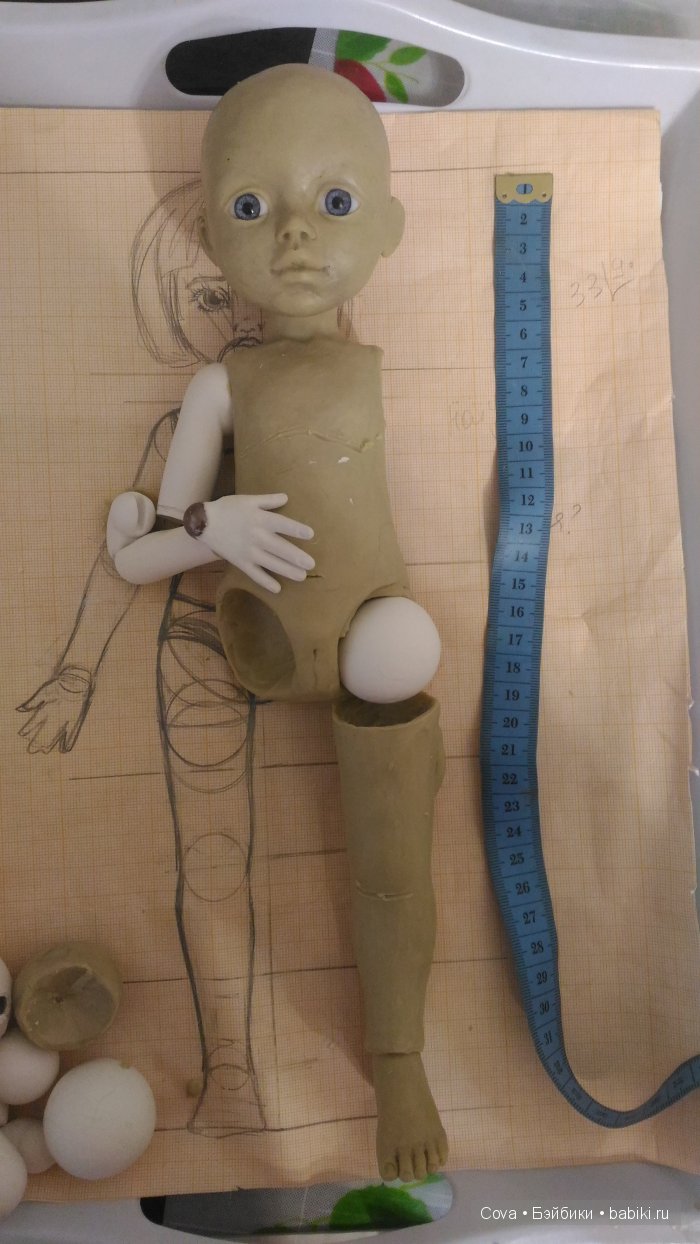 Работа над новой шарнирной куклой, 1 часть. Машуля, формирование концепции | Бэйбики Работа над новой шарнирной куклой, 1 часть. Машуля, формирование концепции (фото 3)