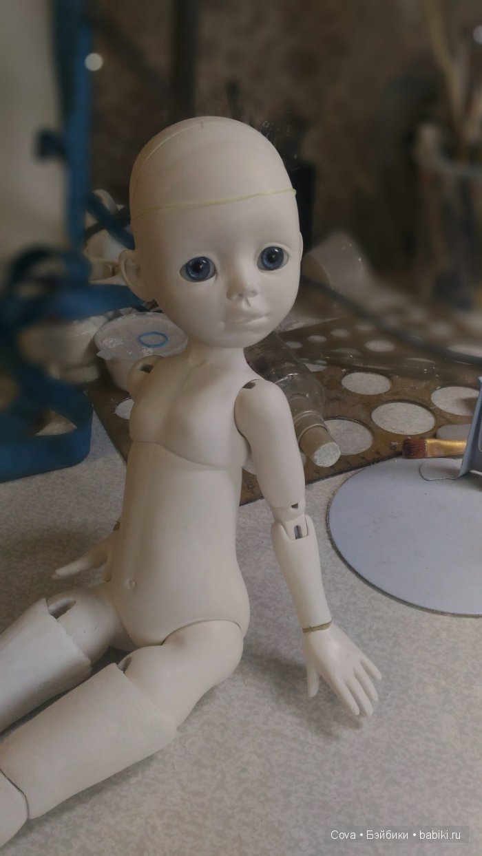 Шарнирная кукла Машуля,часть 4. Работа над мастер моделью кипит