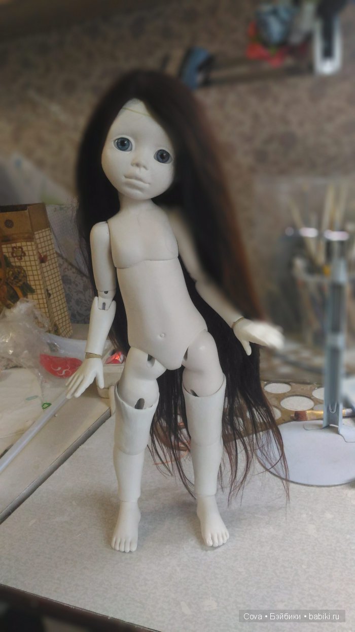 Шарнирная кукла Машуля,часть 4. Работа над мастер моделью кипит (фото 4)