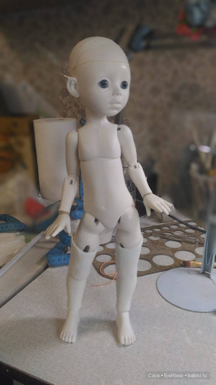Шарнирная кукла Машуля,часть 4. Работа над мастер моделью кипит (фото 2)