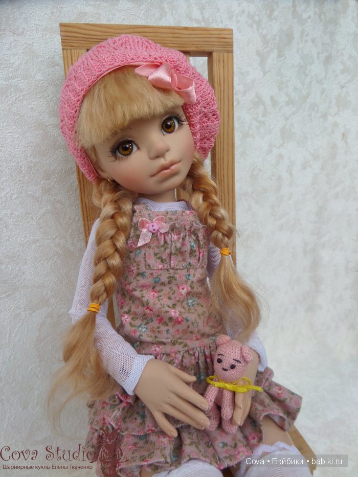 Авторская шарнирная кукла Марьянка, осенний образ