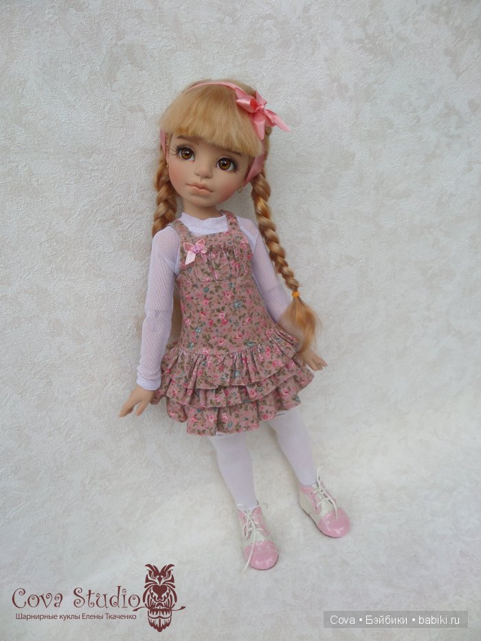 Авторская шарнирная кукла Марьянка, осенний образ (фото 2)