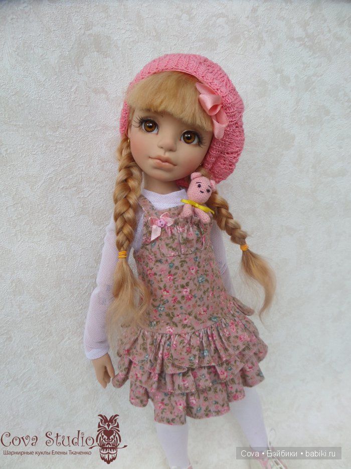 Авторская шарнирная кукла Марьянка, осенний образ (фото 8)