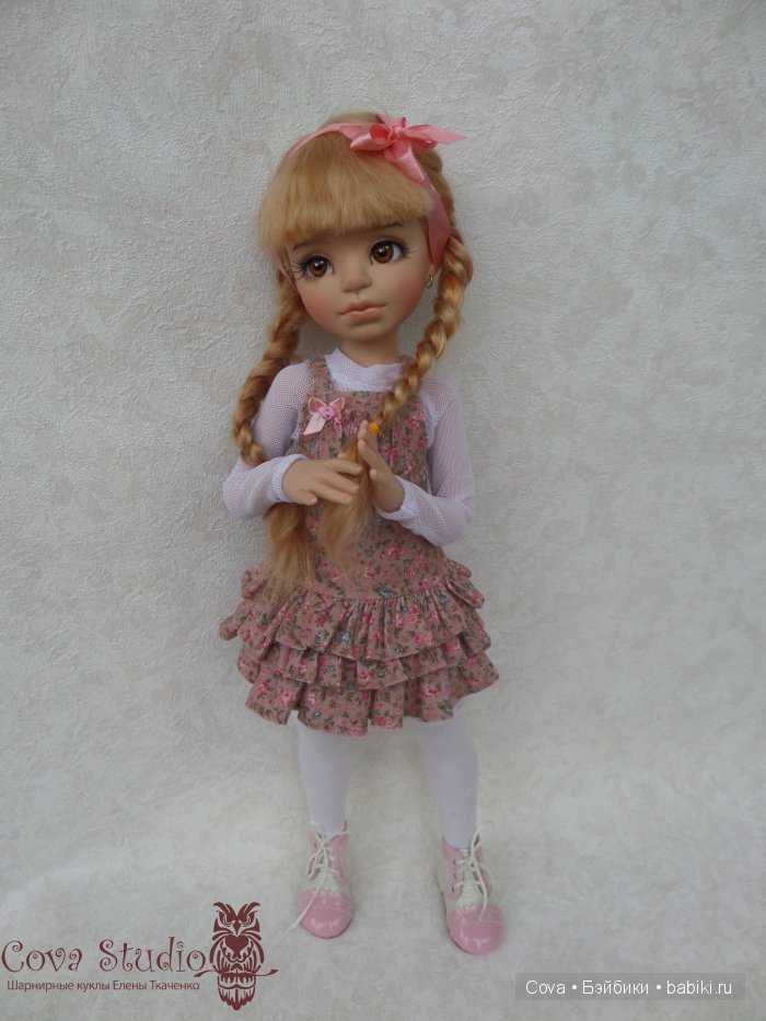 Авторская шарнирная кукла Марьянка, осенний образ (фото 5)