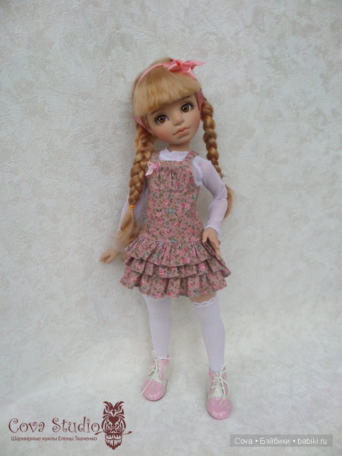 Авторская шарнирная кукла Марьянка, осенний образ