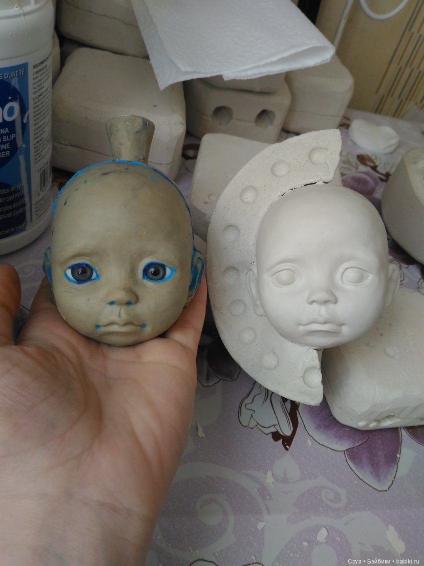 Новый молд - Ксюня — Авторские шарнирные куклы своими руками: лепка (фото 3)