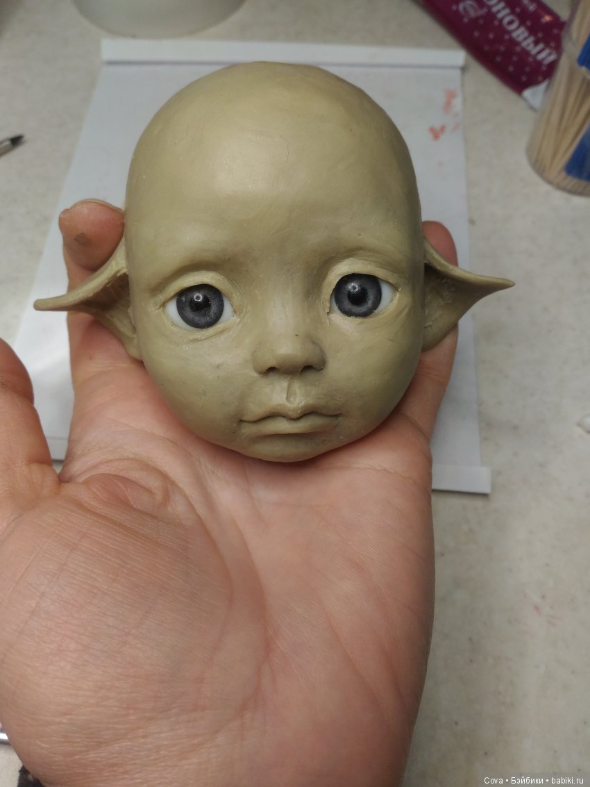 Новый молд - Ксюня — Авторские шарнирные куклы своими руками: лепка (фото 2)
