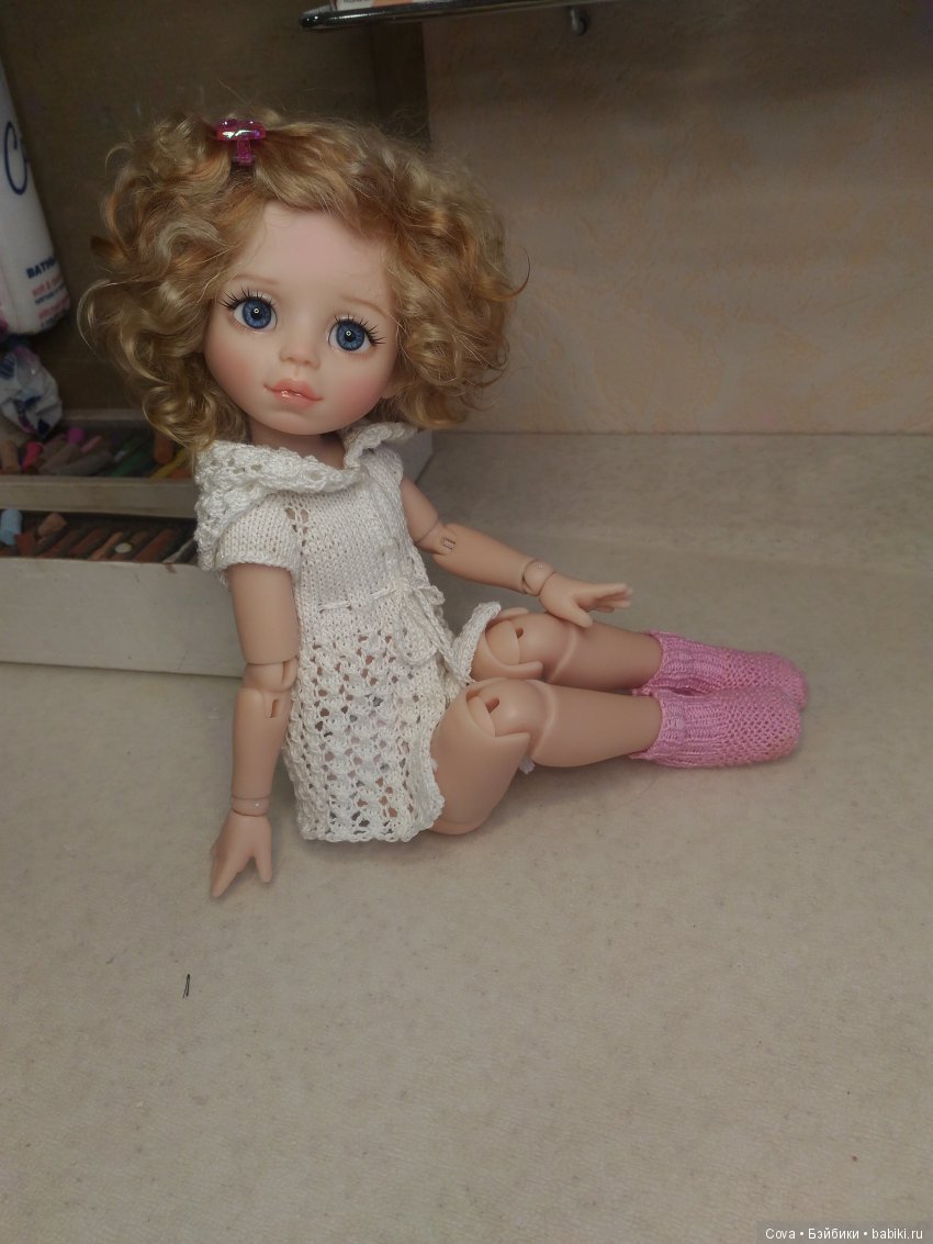 Не много Дашулек в ленту — Авторские шарнирные куклы своими руками: лепка (фото 8)