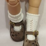 Продам туфли из плотной замши для кукол.