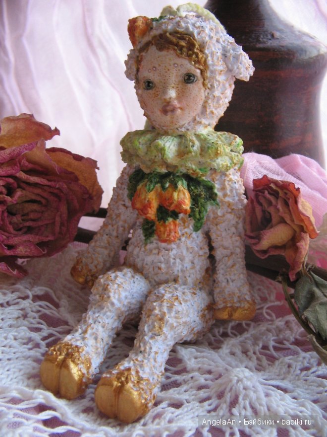 Мои авторские куклы тедди долл, девочки-овечки