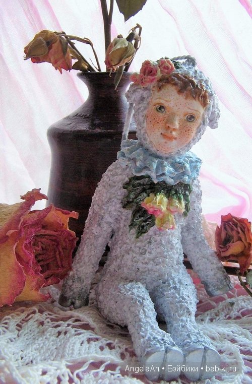 Мои авторские куклы тедди долл, девочки-овечки (фото 10)