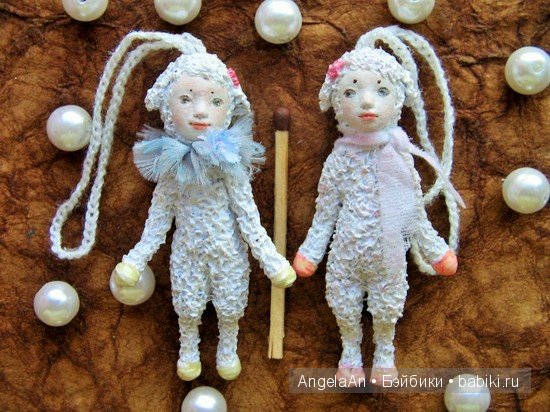 Мои авторские куклы тедди долл, девочки-овечки