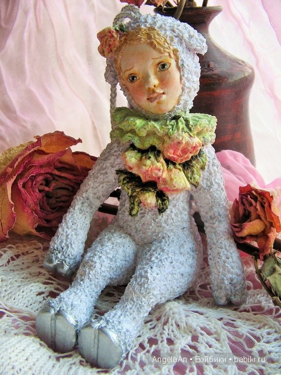 Мои авторские куклы тедди долл, девочки-овечки (фото 6)