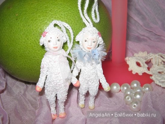 Мои авторские куклы тедди долл, девочки-овечки