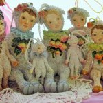 Мои авторские куклы тедди долл, девочки-овечки