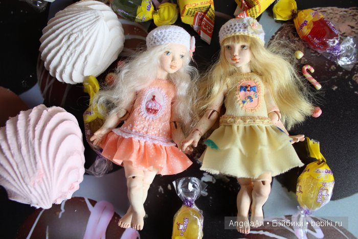 Зефирка и Карамелька. Шарнирные куклы, много фото
