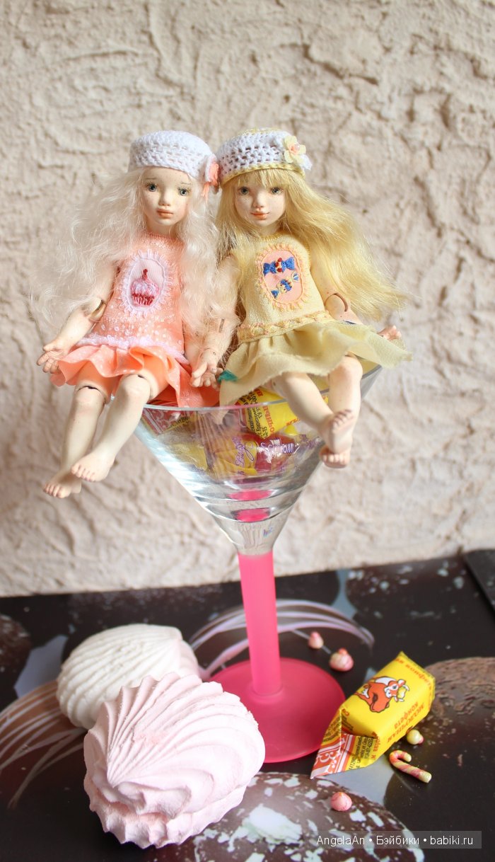 Зефирка и Карамелька. Шарнирные куклы, много фото (фото 2)