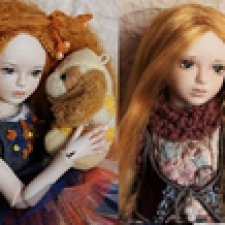 Катенька и Карина. Мои фарфоровые шарнирные куколки