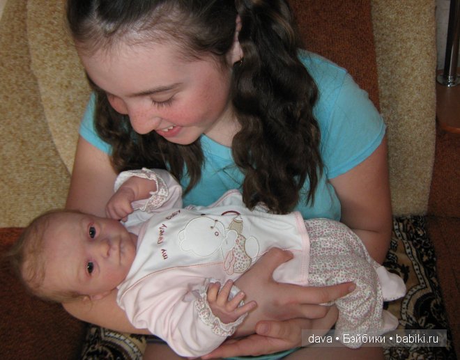 Вот кукла реборн Даночка и дома