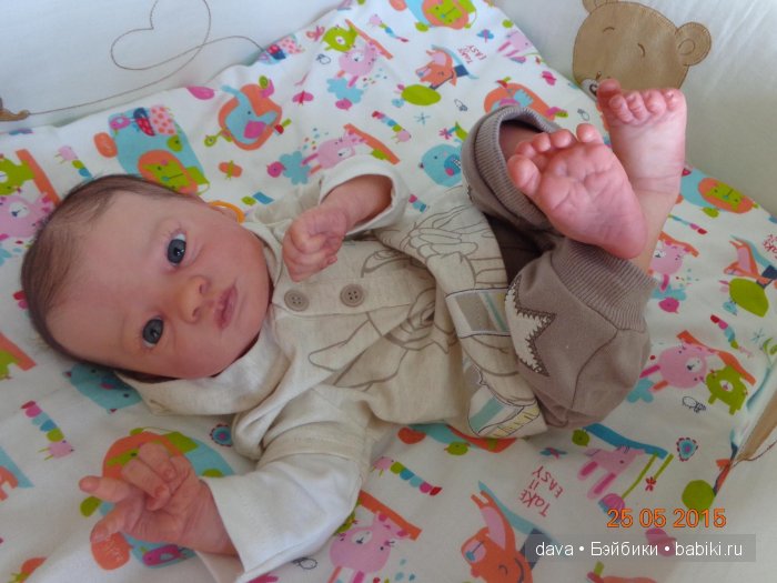 Новая причесочка малыша реборн Пресли