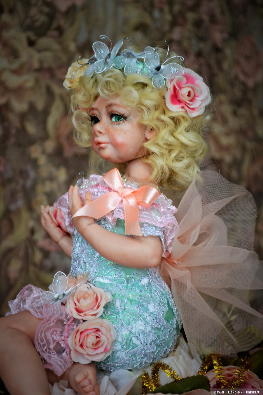 авторская кукла Натальи Михаелян, полимерная глина.