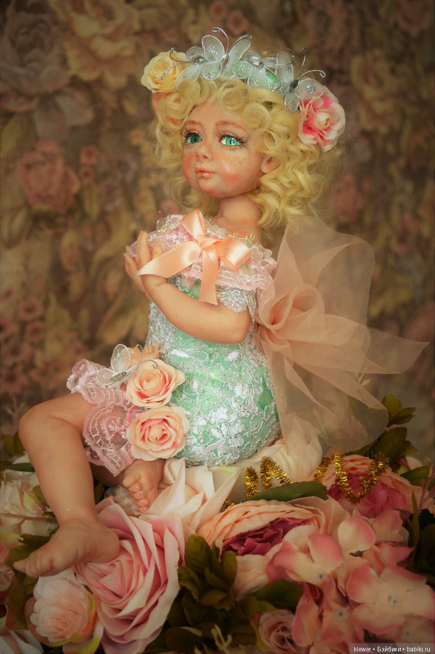 авторская кукла Натальи Михаелян, полимерная глина.