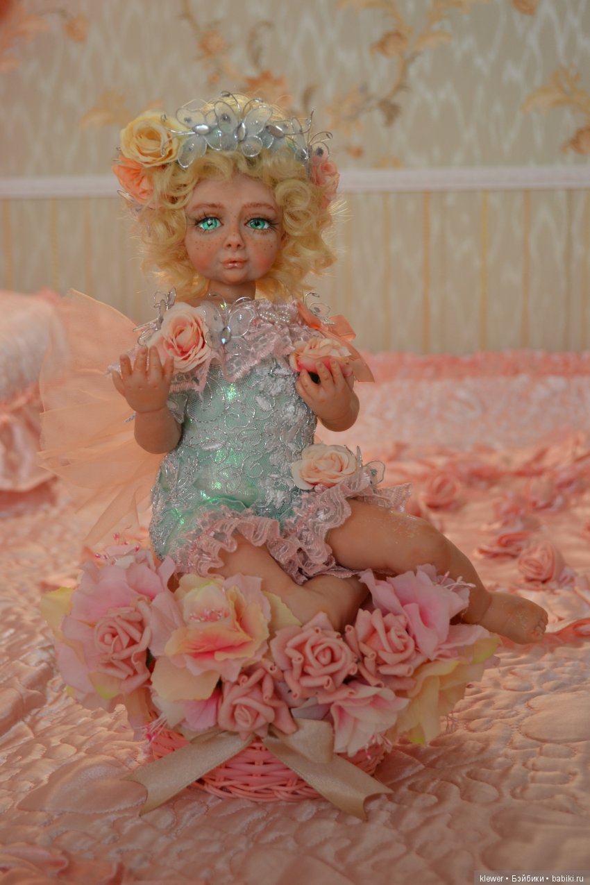 авторская кукла Натальи Михаелян, полимерная глина.