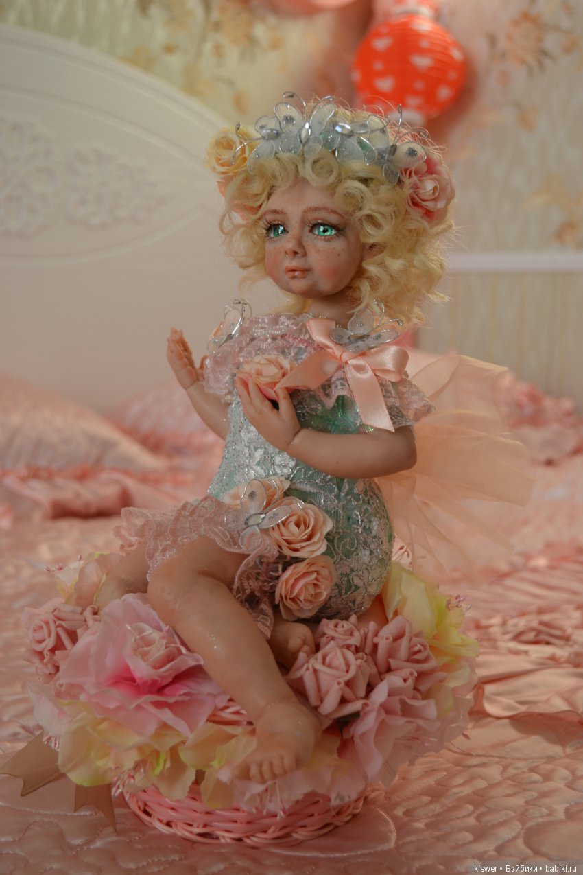 авторская кукла Натальи Михаелян, полимерная глина.