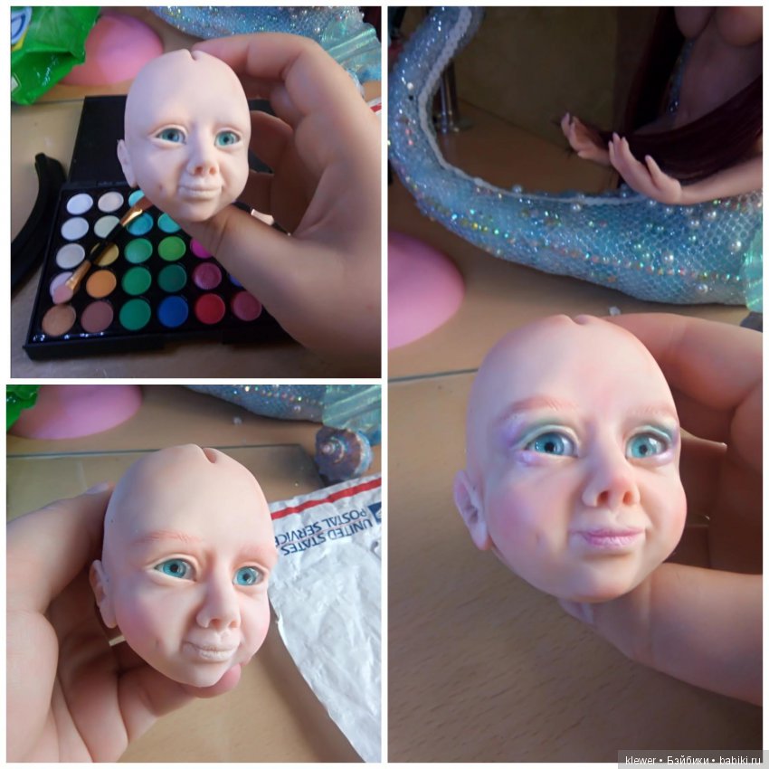 авторская кукла Натальи Михаелян, полимерная глина.