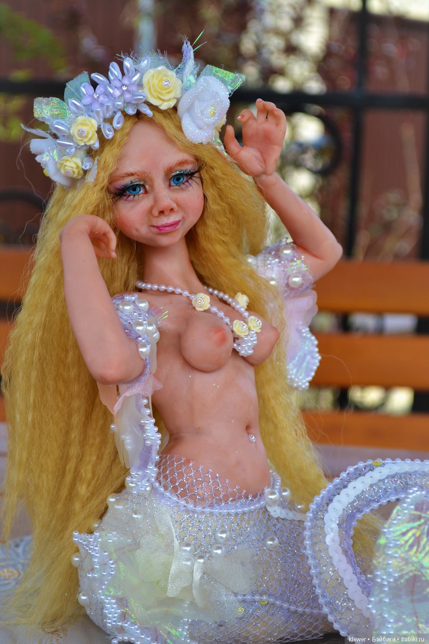 авторская кукла Натальи Михаелян, полимерная глина.